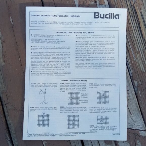 Bucilla "Joyful Goose" latch draftstop kit NEW VINTAGE - Picture 7 of 9